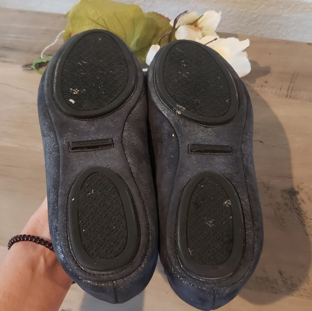Tory Burch Fur Lined Leather Flats Womens Career